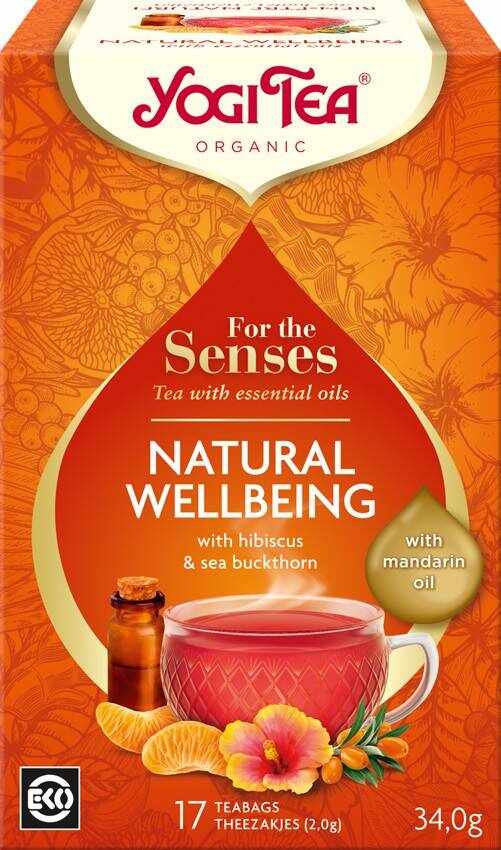 Ceai cu ulei esential, natural wellbeing, for the senses, eco-bio, 17pl - Yogi Tea