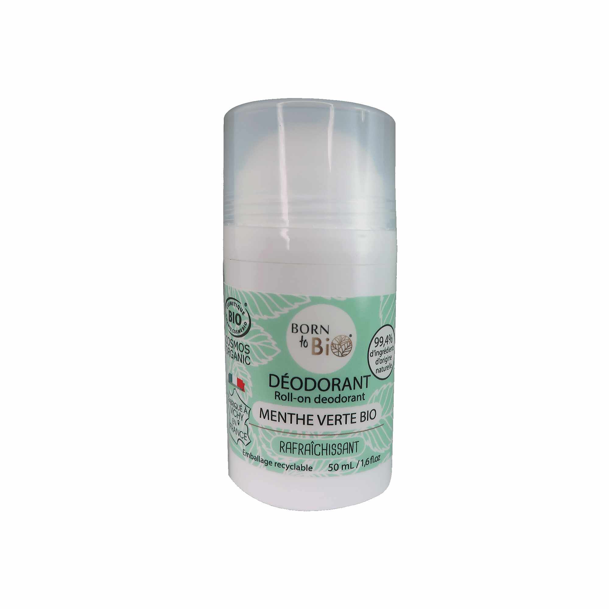 Deodorant roll-on cu Menta Verde, eco-bio, 50ml - Born to Bio