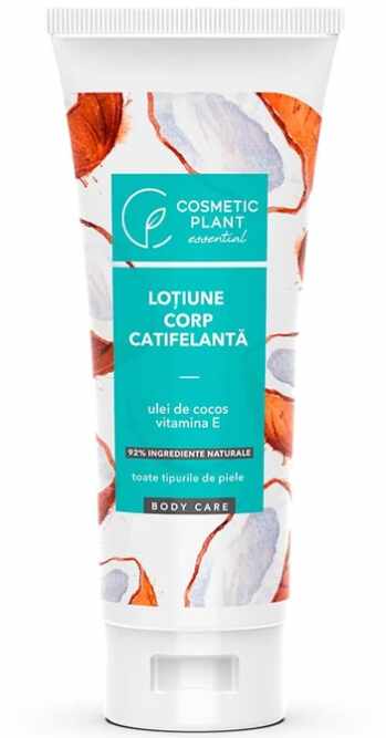 Lotiune corp catifelanta cu ulei de cocos si vitamina E, 200ml - Cosmetic Plant