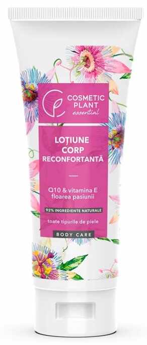 Lotiune corp reconfortanta cu Q10, vitamina E si floarea pasiunii, 200ml - Cosmetic Plant