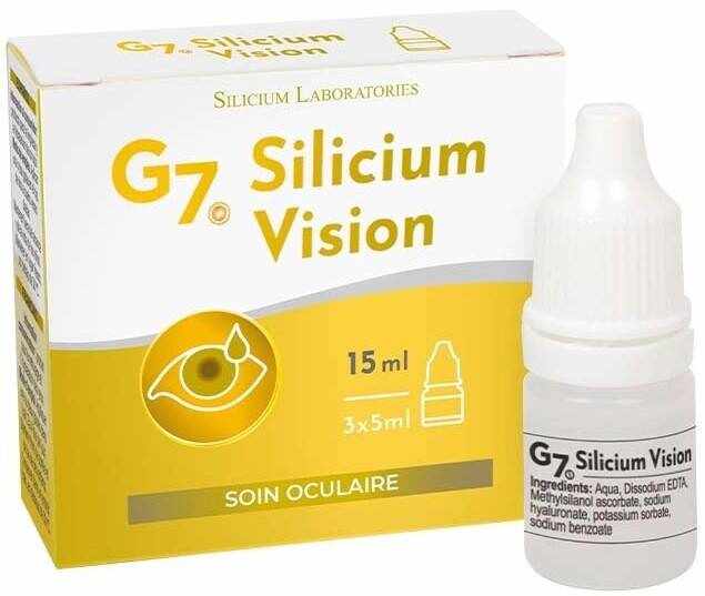 G7 Siliciu Vision, ingrijirea ochilor, 15ml - Silicium