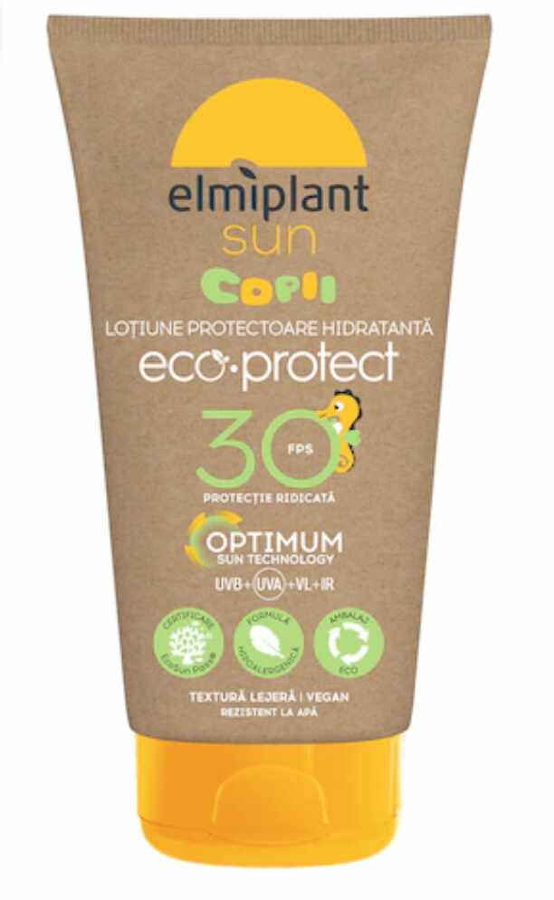 Lotiune protectie solara Sun Kids Milk Eco pentru copii, SPF 30, 150ml - Elmiplant