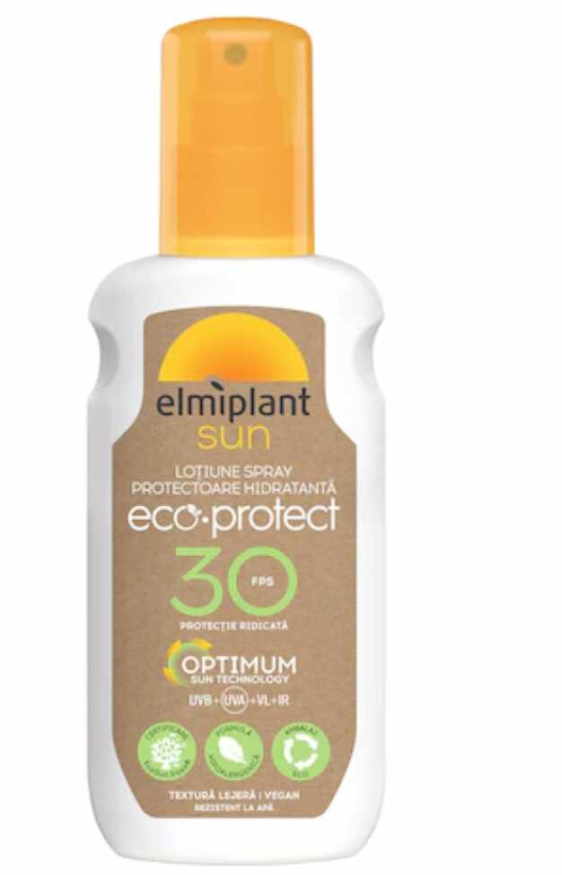 Lotiune spray pentru protectie solara Sun Milk Eco, SPF 30, 150ml - Elmiplant