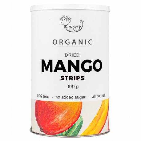 Mango deshidratat felii, eco-bio, 100g - Amrita