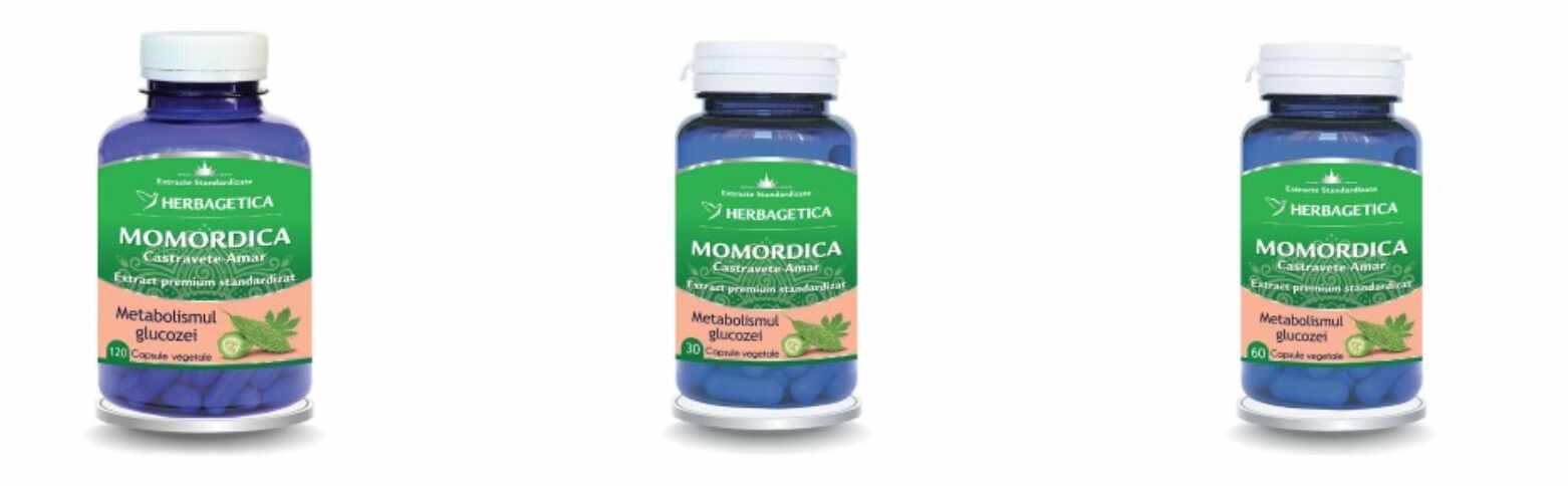 Momordica extract castravete-amar - Herbagetica 120 capsule
