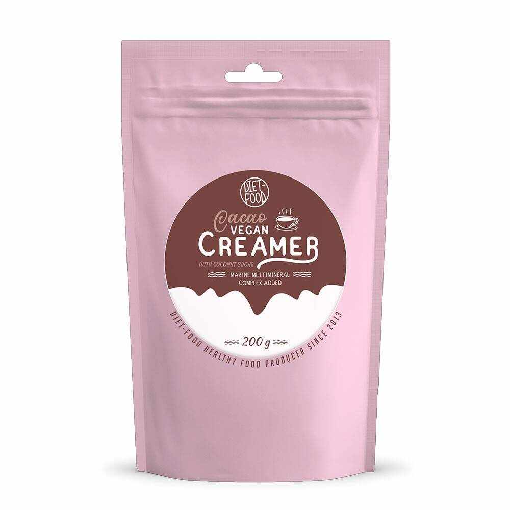Creamer cafea vegan cu cacao, 200g - Diet-Food