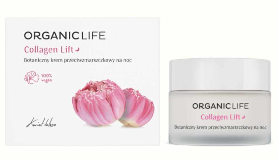 Crema botanica de noapte collagen lift, 50ml - Organiclife
