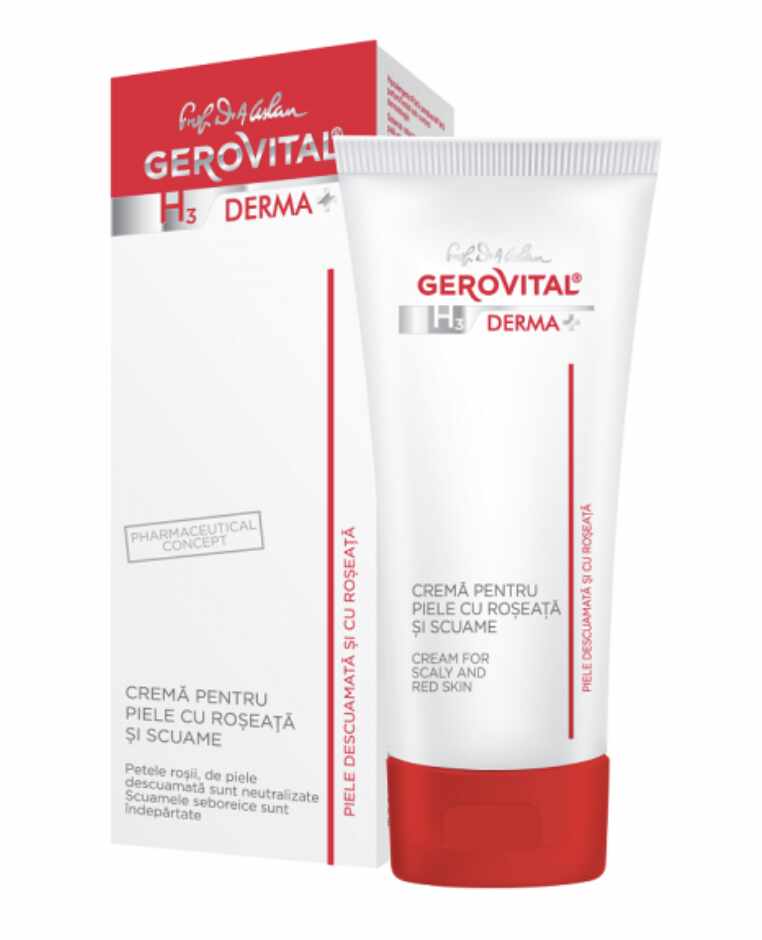 Crema scuame si roseata, Gerovital Derma H3, 50ml - Gerovital