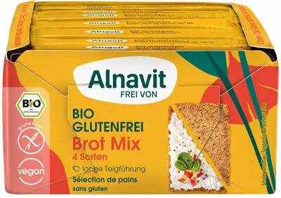 Cutie cu 4 tipuri de paine, fara gluten, eco-bio, 500g - Alnavit