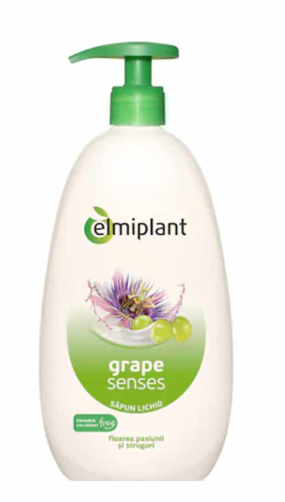 Sapun lichid grape senses floarea pasiunii si struguri 500ml - Elmiplant