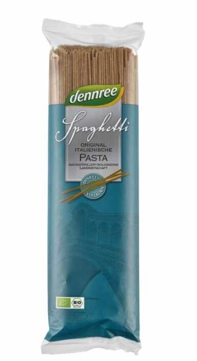Spaghetti din spelta integrala, 500g - Dennree