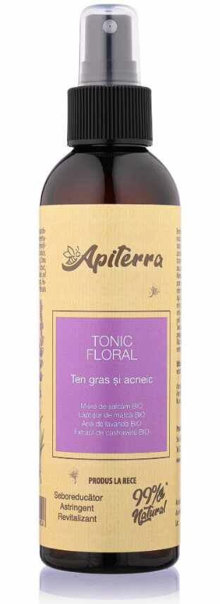Tonic floral, ten gras si acneic, 200ml - Apicola Pastoral Georgescu