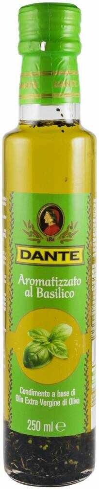 Ulei de masline extravirgin aromat cu busuioc, 250ml - Olio Dante
