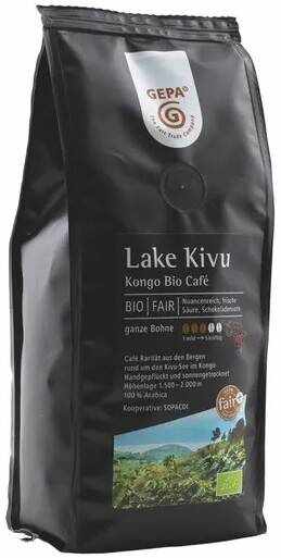 Cafea boabe Lake Kivu (Congo), eco-bio, 250 g, Fairtrade - Gepa