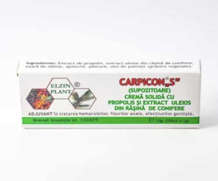 Carpicon H Supozitor, 1,5g x 10buc - Elzin Plan
