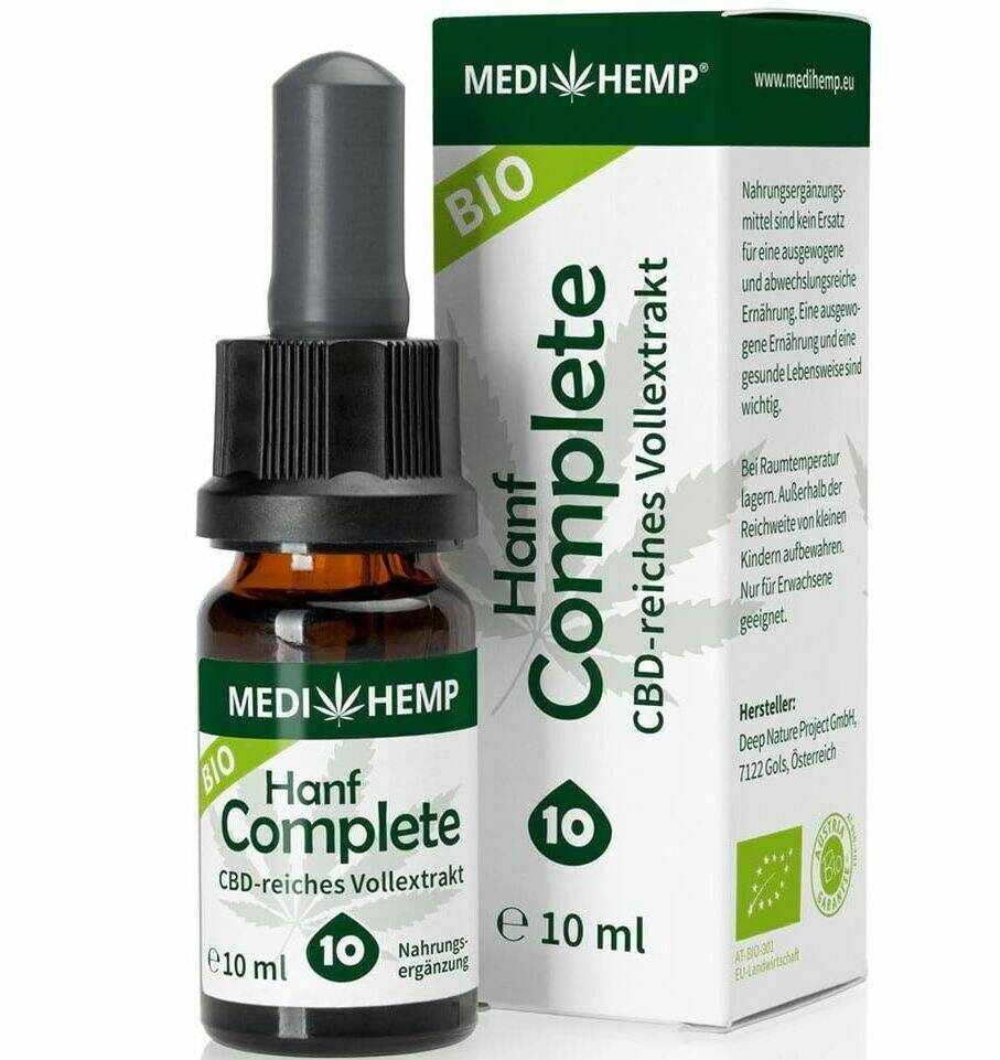 Hemp Complete 10% CBD, eco-bio, 10ml Medihemp