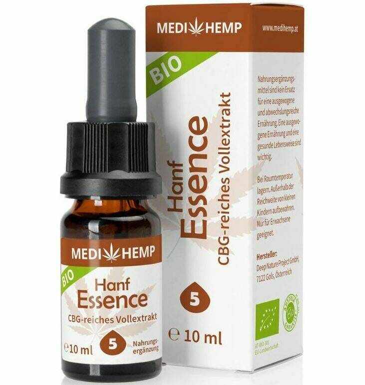 Hemp Essence cu CBG 5% eco-bio, 10ml Medihemp