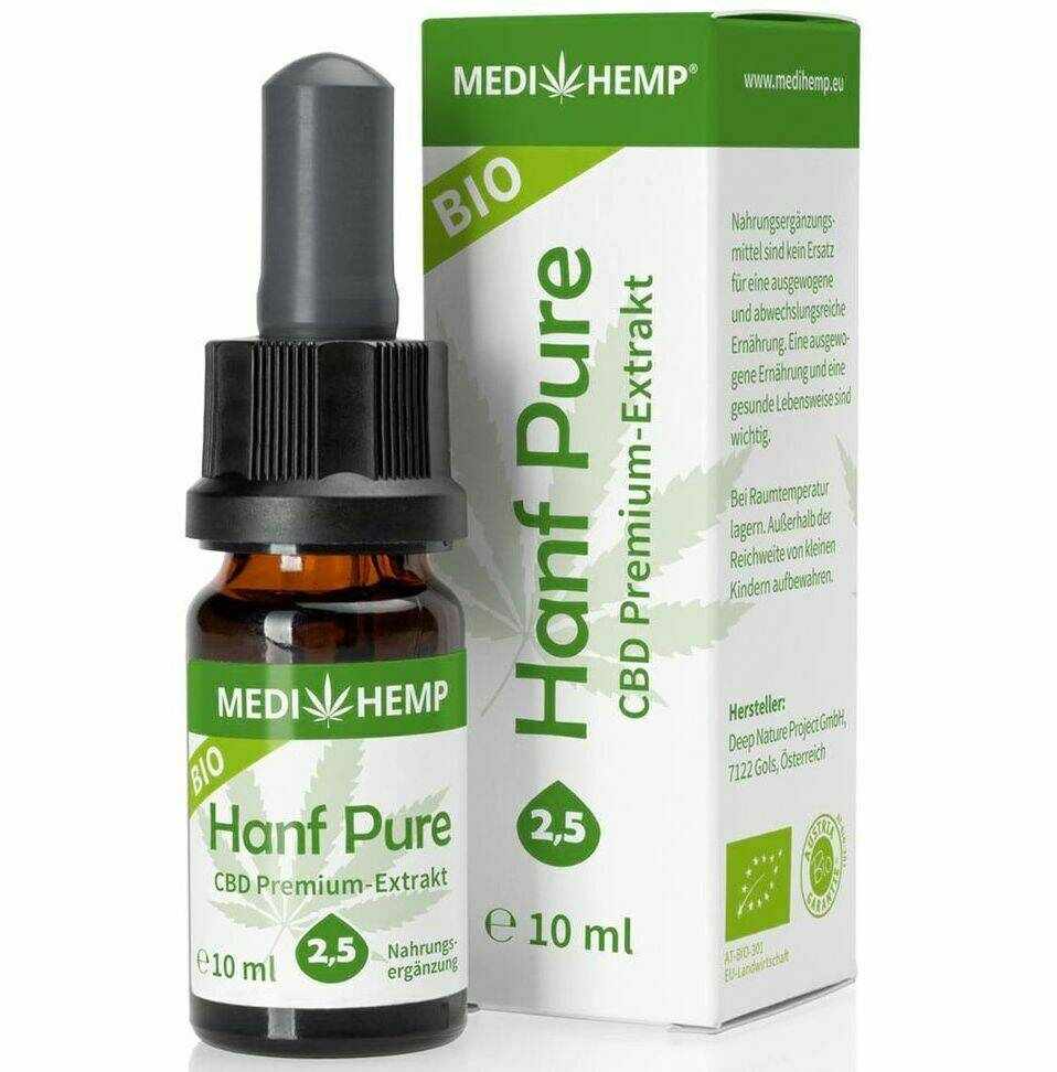 Hemp Pure 2,5% CBD, eco-bio, 10ml, Medihemp