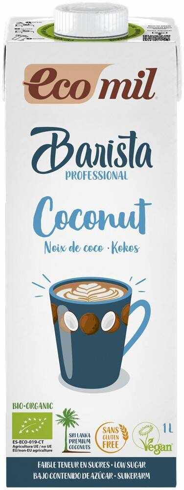 Barista, bautura vegetala - tip lapte - de cocos, pentru cafea, eco-bio, 1L Ecomil
