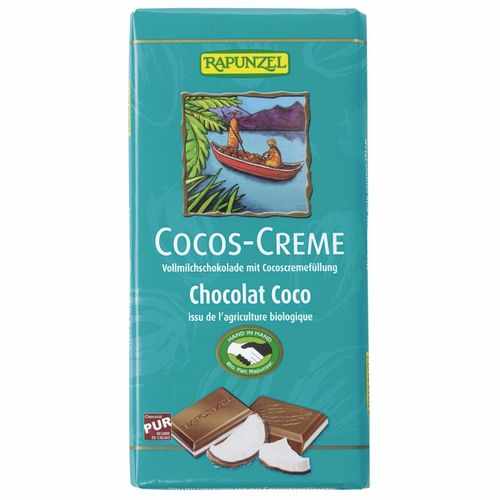 Ciocolată cu Cremă de Cocos, ECO 100g | Rapunzel