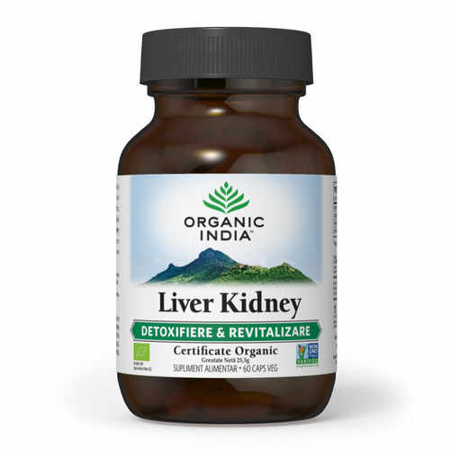 Liver Kidney Detoxifiere Ficat & Rinichi 60 cps ECO| Organic India