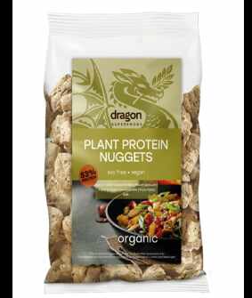 Nuggets proteici din plante, vegani, eco-bio, 150 g, Dragon Superfoods
