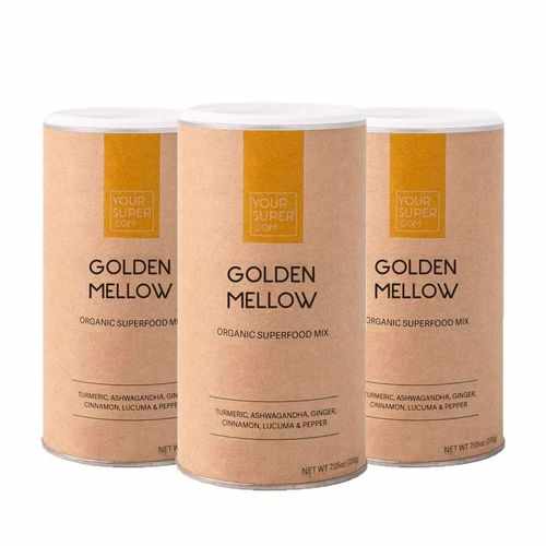 Pachet Cură Completă GOLDEN MELLOW Organic Superfood Mix, 3x 200g | Your Super