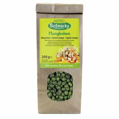 Seminte de fasole Mung pentru germinat, 200g ECO | Rapunzel - BioSnacky
