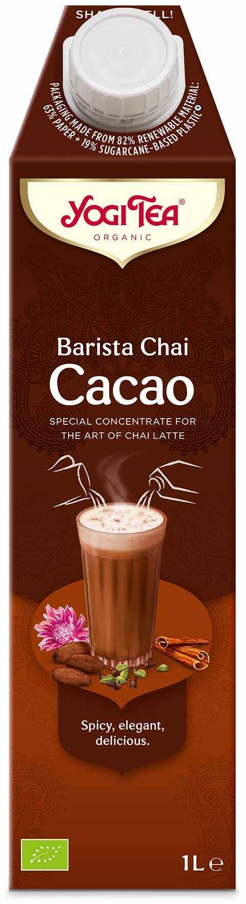 Specialitate concentrata de ceai Barista Chai cu cacao, eco-bio, 1L, Yogi Tea