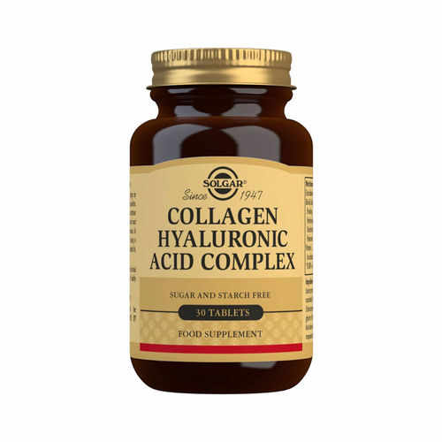 Collagen Hyaluronic Acid 120mg 30 tablete (Colagen și Acid Hialuronic) | Solgar