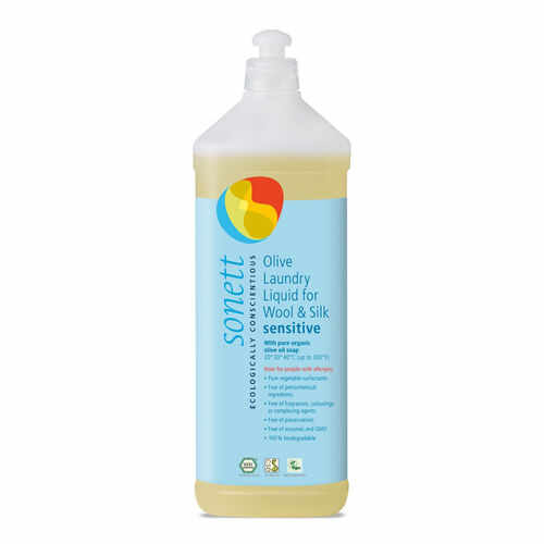 Detergent ecologic lichid pt lana si matase neutru, 1l | Sonett