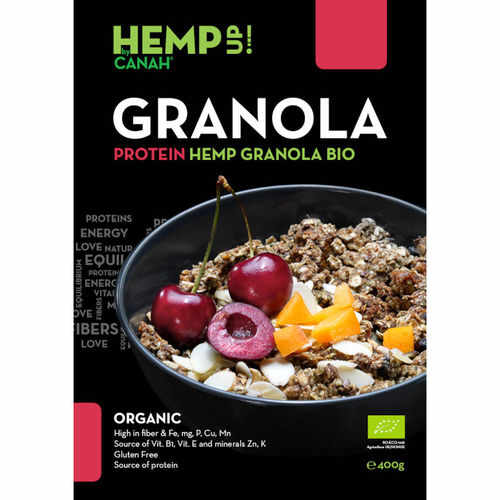 Granola Protein ECO Hemp Up, 400 g | Canah