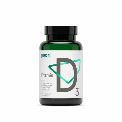 Puori D3 - Vitamina D3 2500IU - 120 capsule | Puori
