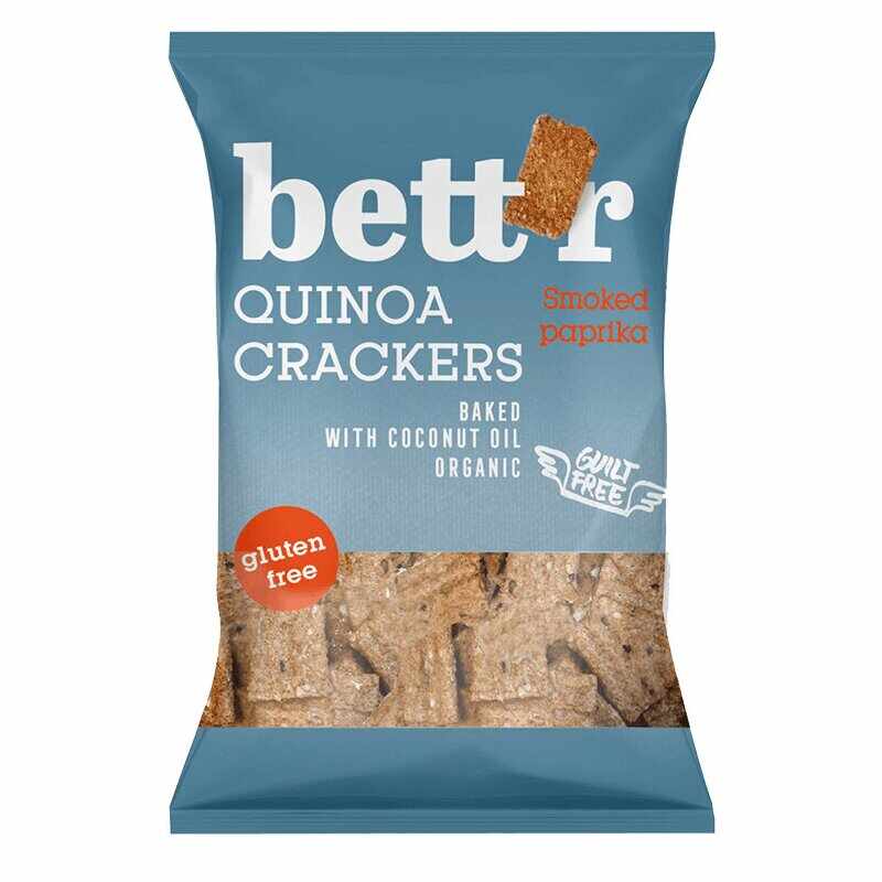 Crackers cu quinoa si boia fara gluten eco 100g Bettr