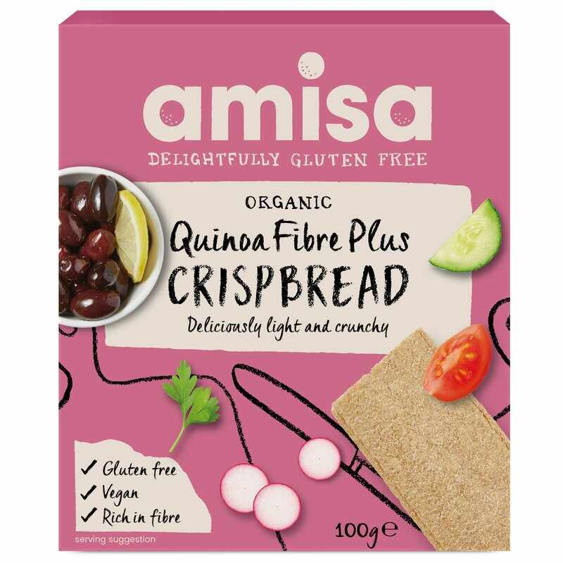 Crispbread (painici) cu quinoa Fibre Plus fara gluten bio 100g AMISA