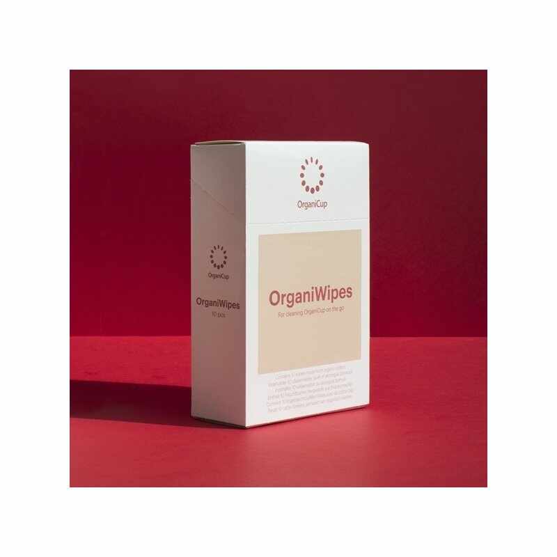 OrganiCup Servetele umede OrganiWipes/ 10 buc