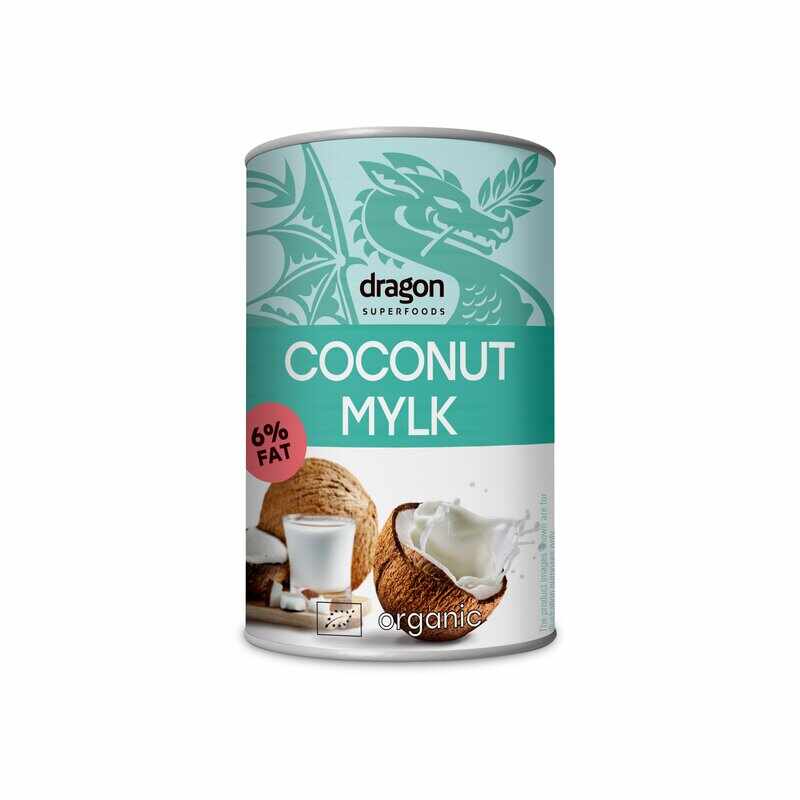 Lapte de cocos cu continut redus de grasime bio 400ml Dragon Superfoods
