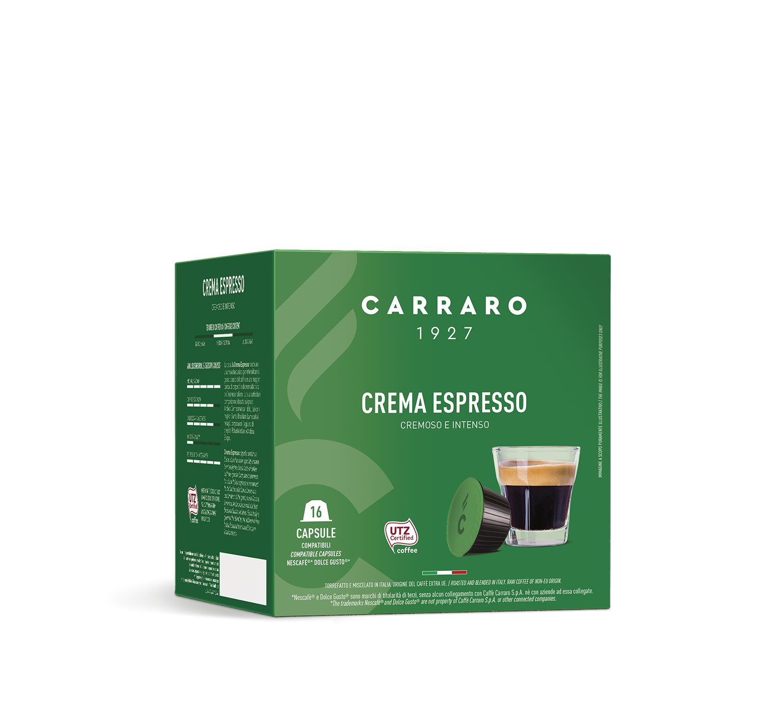 Carraro Crema Espresso capsule compatibile Dolce Gusto 16 buc