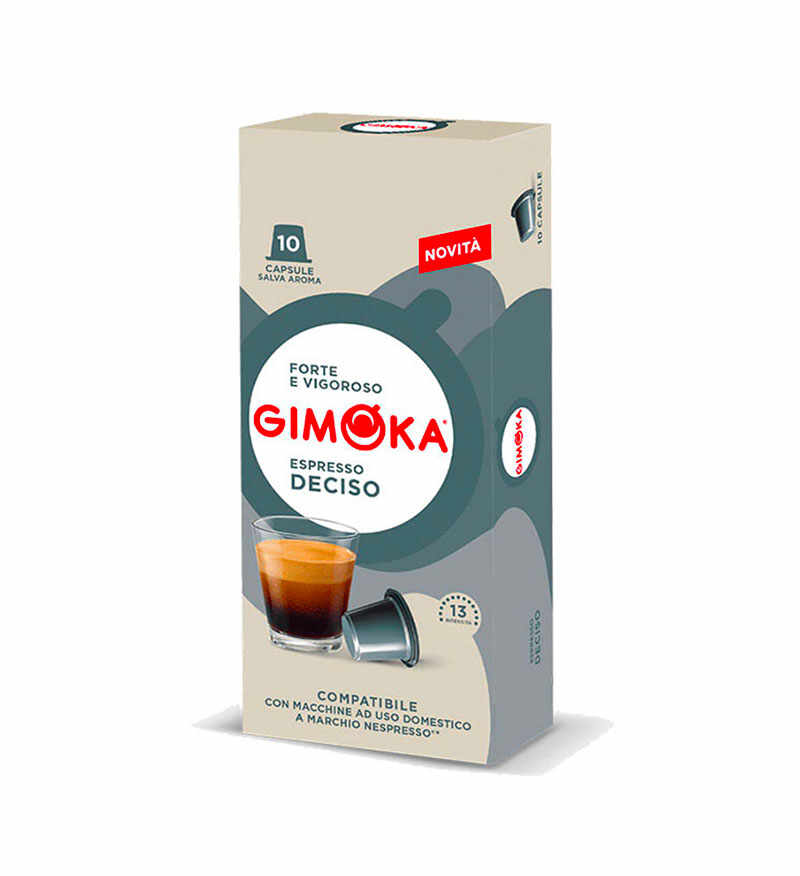 Gimoka Deciso 10 capsule cafea compatibile Nespresso