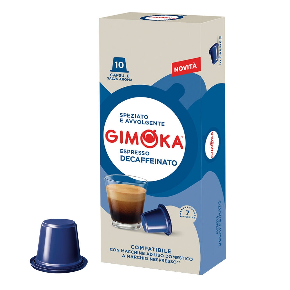 Gimoka Espresso Decaf 10 capsule cafea compatibile Nespresso