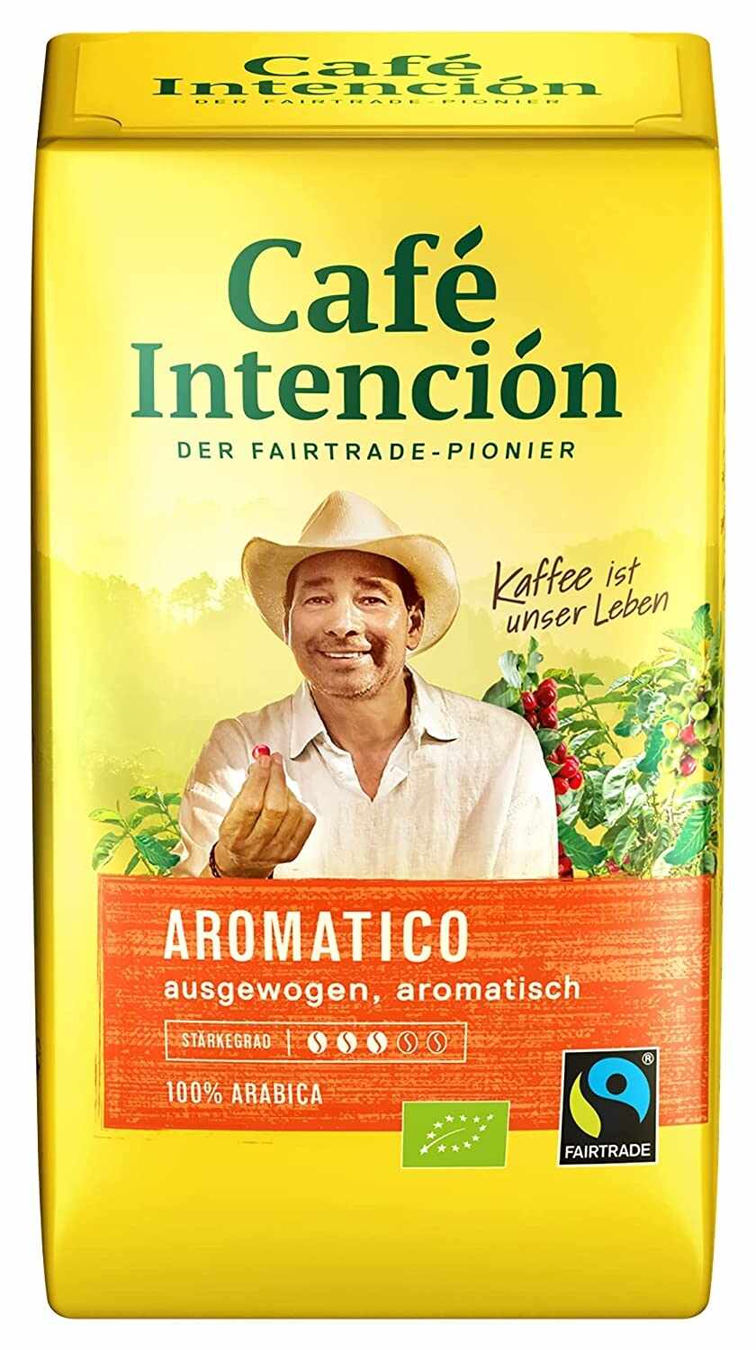JJ Darboven Intencion Caffe Crema BIO Fairtrade 500g cafea macinata