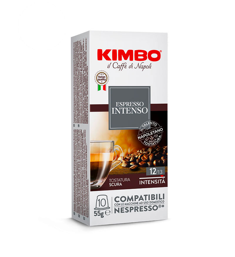 Kimbo Espresso Intenso capsule cafea aluminiu compatibile Nespresso