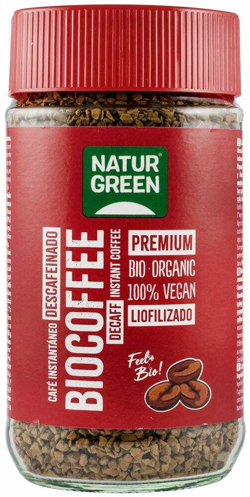 Cafea decofeinizata instant, eco-bio, 100g Natur Green