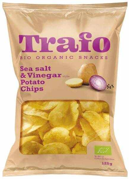 Chipsuri cu sare de mare si condimente, eco-bio, 125 g Trafo