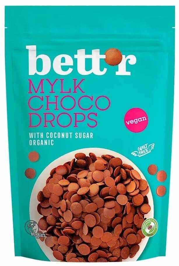 Choco drops Milk, eco-bio, 200g Bettr