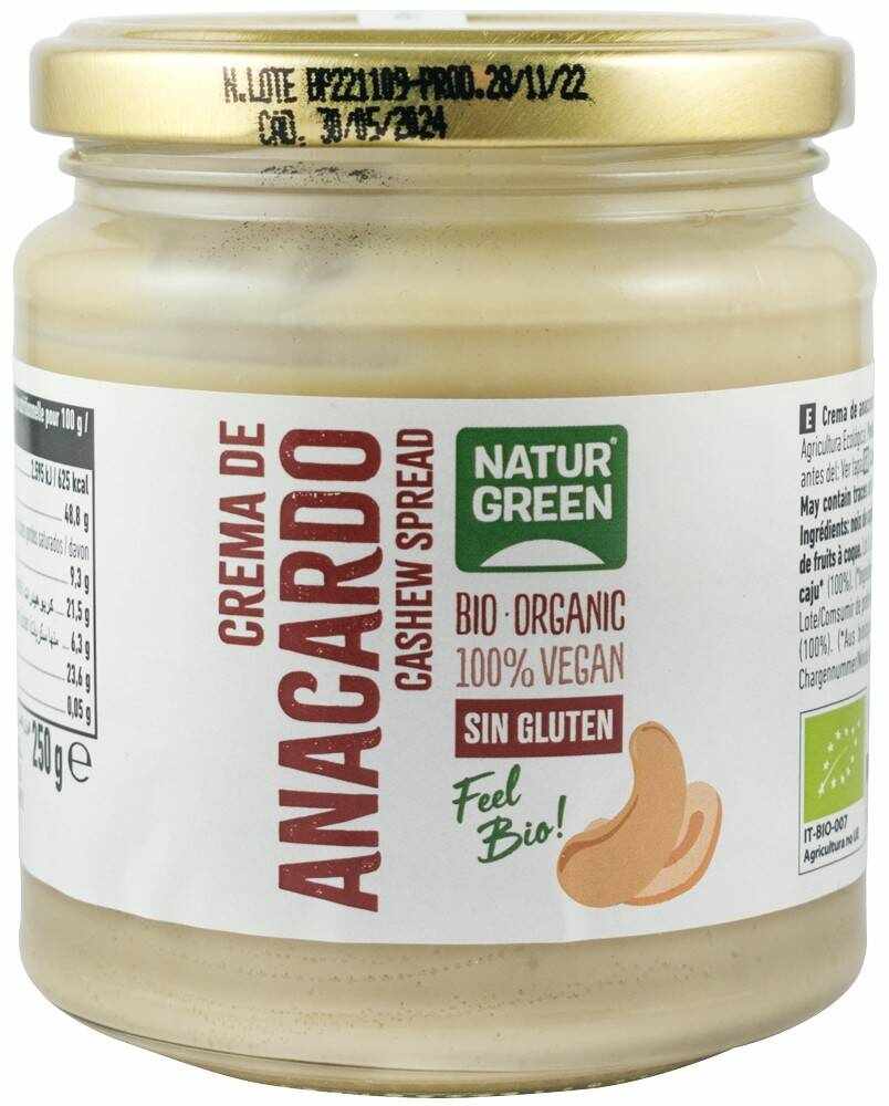Crema tartinabila de caju, eco-bio, 250g Natur Green