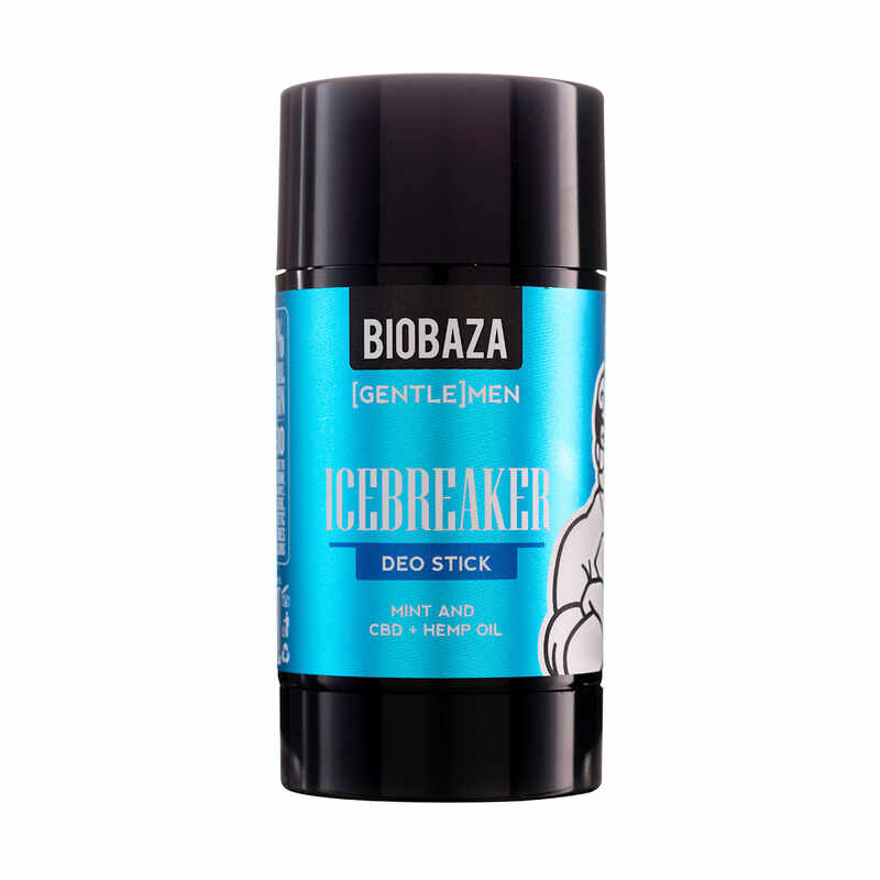 Deodorant natural stick fara aluminiu pentru barbati, cu ulei de pin si menta, ICEBREAKER, 50 ml, Biobaza