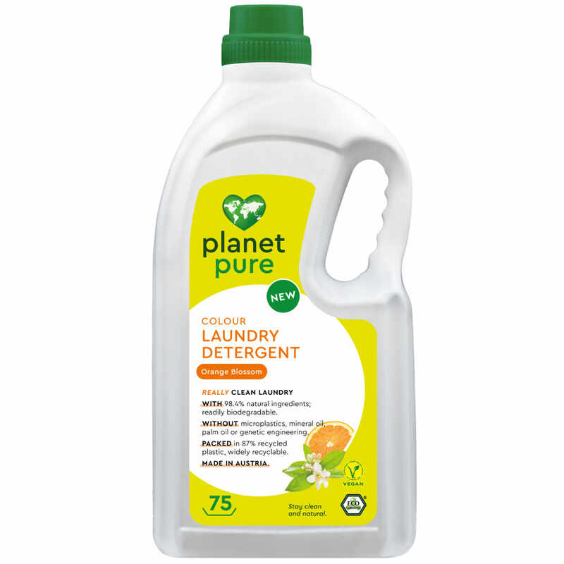 Detergent bio pentru rufe colorate - flori de portocal - 3 litri, Planet Pure