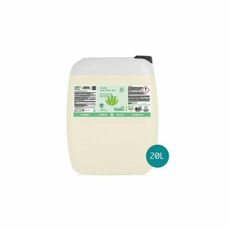Detergent ecologic pentru spalat vase cu aloe vera, 20L - Biolu