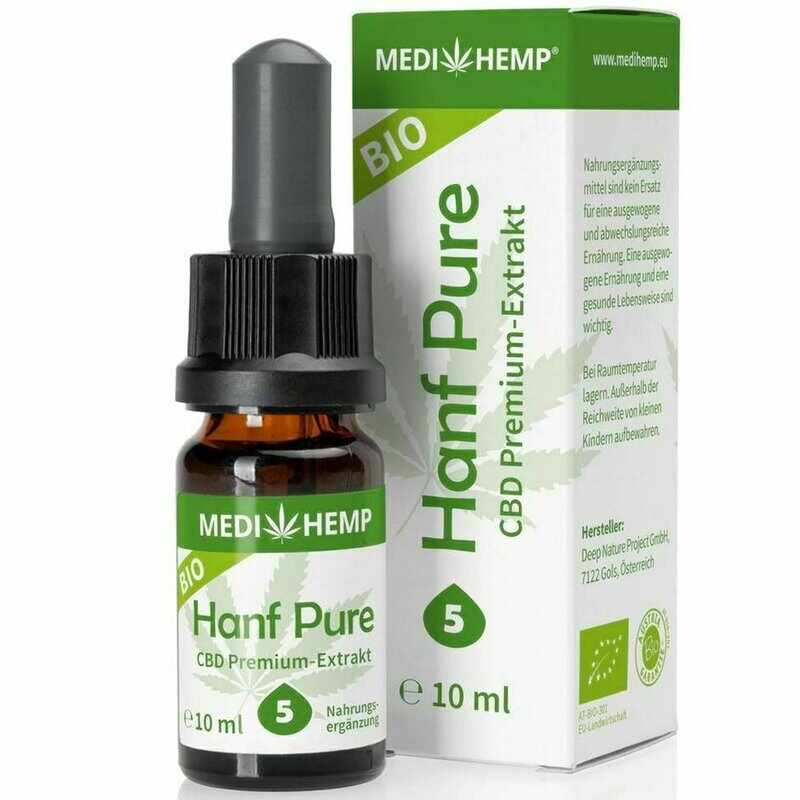 Hemp Pure 5% CBD bio, 10ml, Medihemp